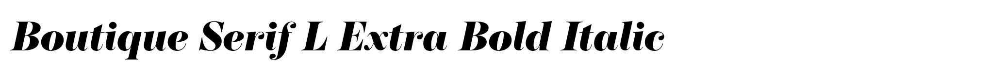Boutique Serif L Extra Bold Italic image